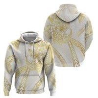 Samoa Lotu Tamaiti Gold Zip Hoodie Teuila Tatau - Polynesian Pride