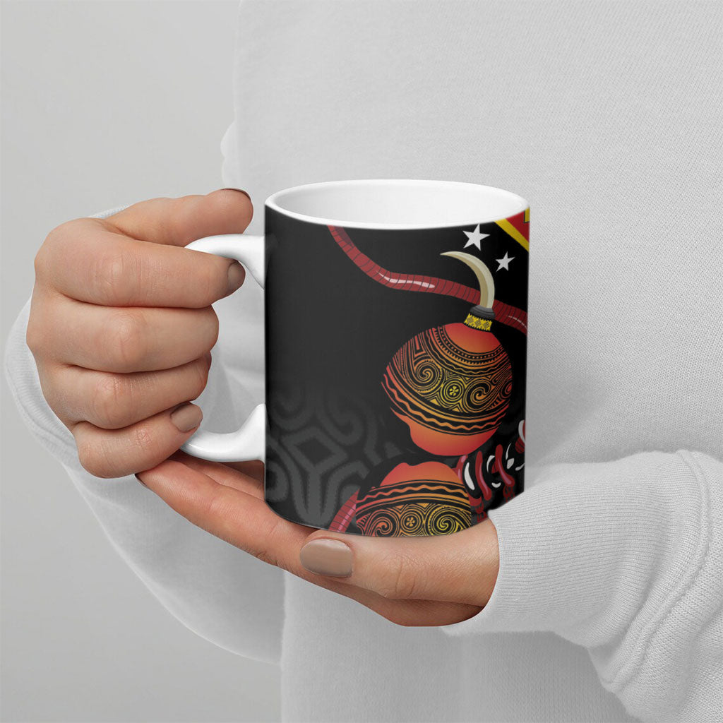 Papua New Guinea Independence Ceramic Mug PNG Bagi and Lime Pot LT7 - Polynesian Pride