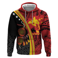 Papua New Guinea Independence Personalised Hoodie PNG Bagi and Lime Pot LT7 Pullover Hoodie Black - Polynesian Pride