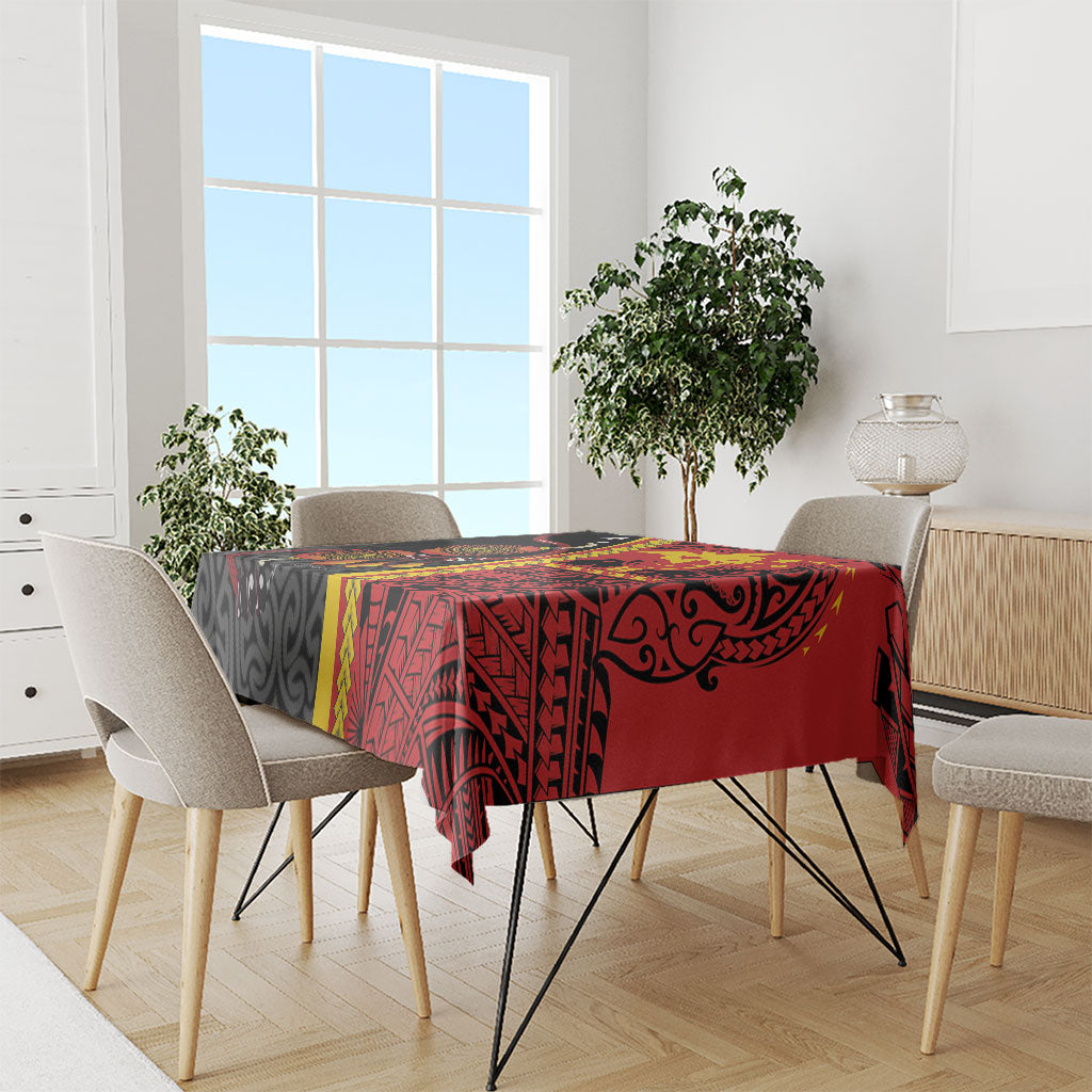 Papua New Guinea Independence Tablecloth PNG Bagi and Lime Pot LT7 - Polynesian Pride
