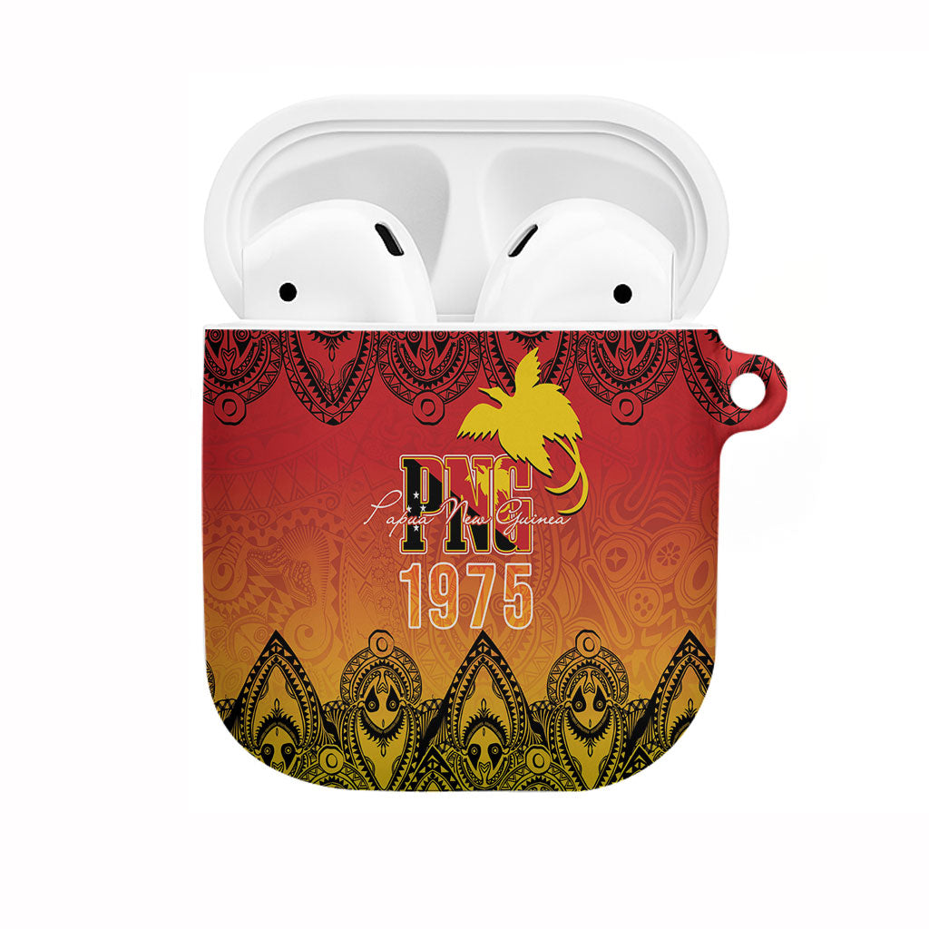 Papua New Guinea 1975 To The Future AirPods Case Sepik Masks LT7 Red - Polynesian Pride