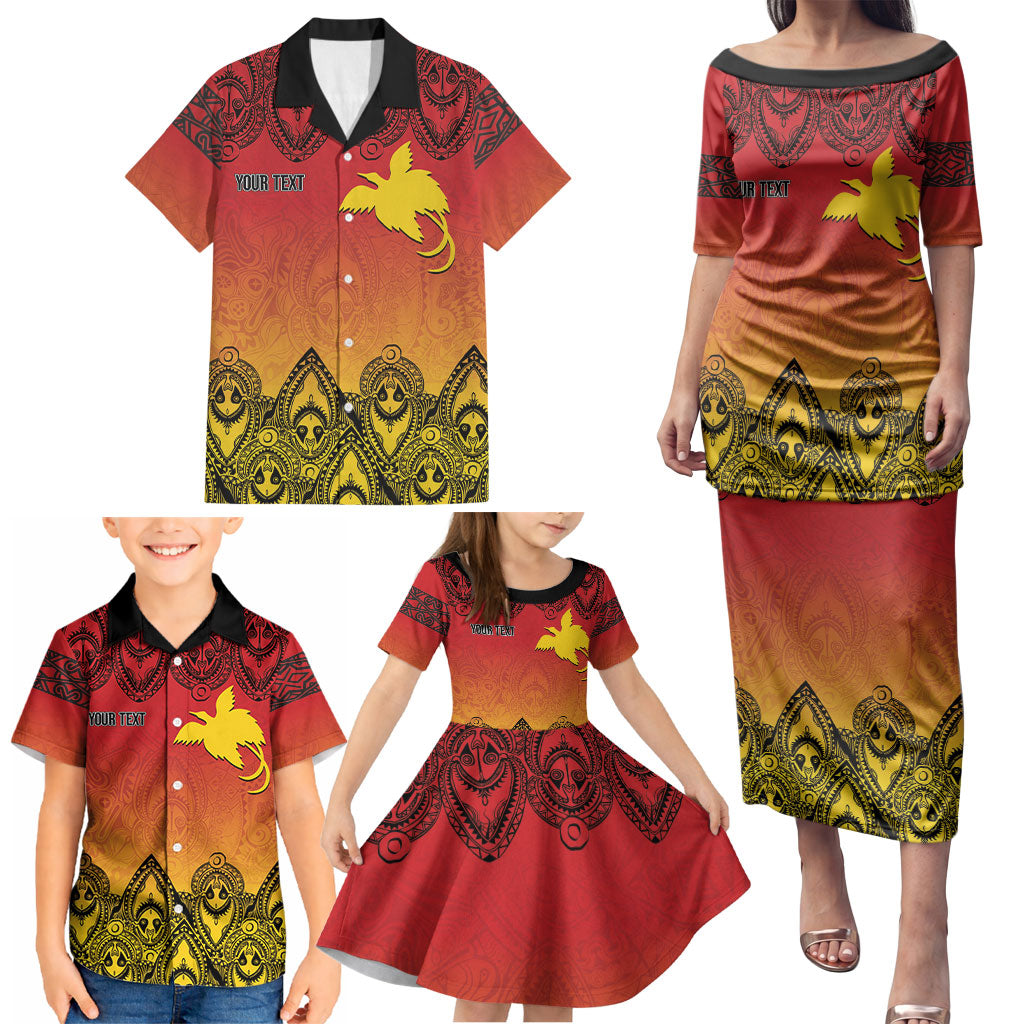Papua New Guinea 1975 To The Future Personalised Family Matching Puletasi and Hawaiian Shirt Sepik Masks LT7 - Polynesian Pride
