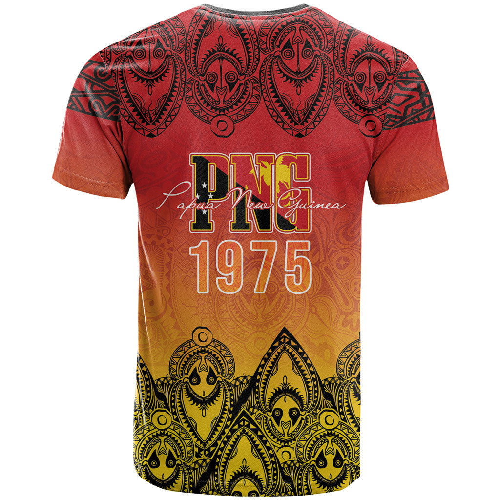 Papua New Guinea 1975 To The Future Personalised T Shirt Sepik Masks LT7 - Polynesian Pride