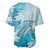 Polynesia Turtle Baseball Jersey Watercolor Abstract Style