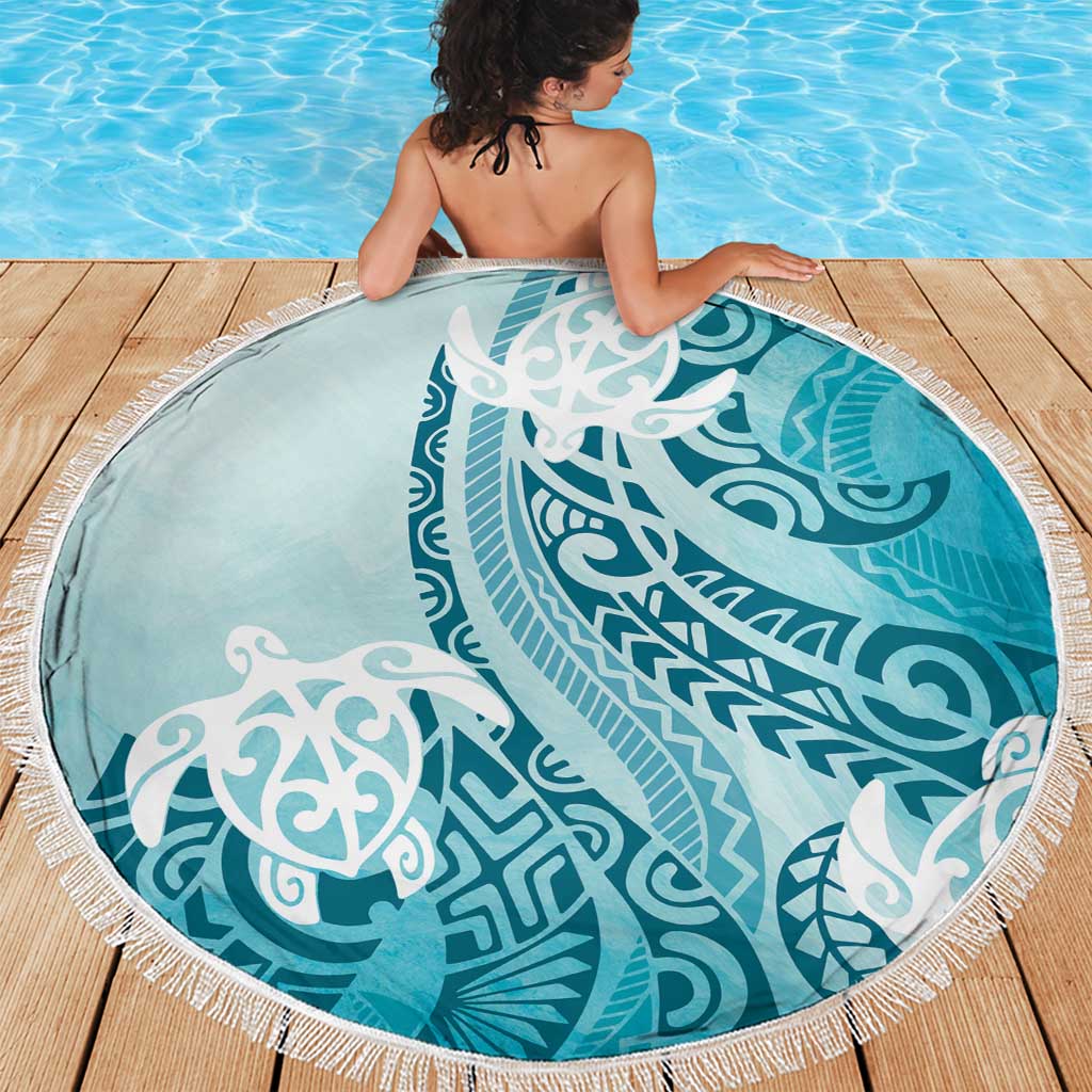 Polynesia Turtle Beach Blanket Watercolor Abstract Style LT7 - Polynesian Pride