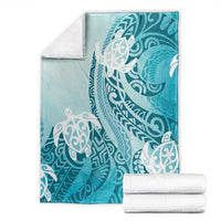 Polynesia Turtle Blanket Watercolor Abstract Style LT7 - Polynesian Pride