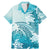 Polynesia Turtle Family Matching Mermaid Dress and Hawaiian Shirt Watercolor Abstract Style