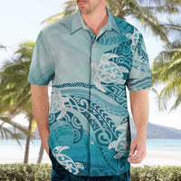 Polynesia Turtle Hawaiian Shirt Watercolor Abstract Style LT7 - Polynesian Pride