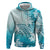 Polynesia Turtle Hoodie Watercolor Abstract Style