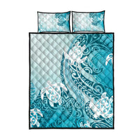 Polynesia Turtle Quilt Bed Set Watercolor Abstract Style LT7 - Polynesian Pride