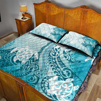 Polynesia Turtle Quilt Bed Set Watercolor Abstract Style LT7 - Polynesian Pride