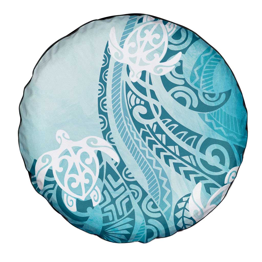 Polynesia Turtle Spare Tire Cover Watercolor Abstract Style LT7 - Polynesian Pride