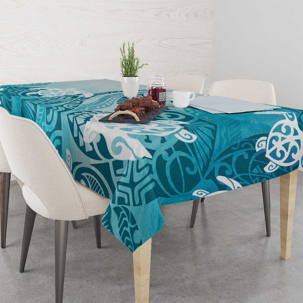 Polynesia Turtle Tablecloth Watercolor Abstract Style LT7 - Polynesian Pride