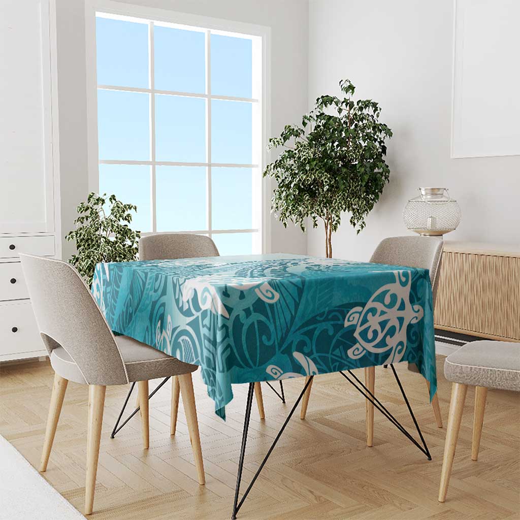 Polynesia Turtle Tablecloth Watercolor Abstract Style LT7 - Polynesian Pride