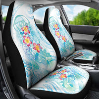 Sea Blue Polynesian Jellyfish Car Seat Cover Watercolor Glows LT7 - Polynesian Pride