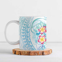Sea Blue Polynesian Jellyfish Ceramic Mug Watercolor Glows LT7 Light Blue - Polynesian Pride