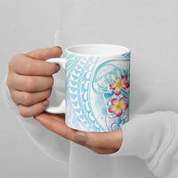 Sea Blue Polynesian Jellyfish Ceramic Mug Watercolor Glows LT7 - Polynesian Pride