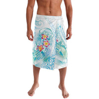 Sea Blue Polynesian Jellyfish Lavalava Watercolor Glows - Polynesian Pride