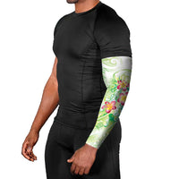 Summer Green Polynesian Jellyfish Arm Sleeves Watercolor Glows - Polynesian Pride