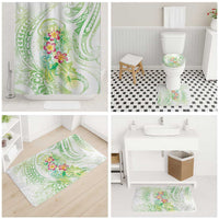 Summer Green Polynesian Jellyfish Bathroom Set Watercolor Glows - Polynesian Pride