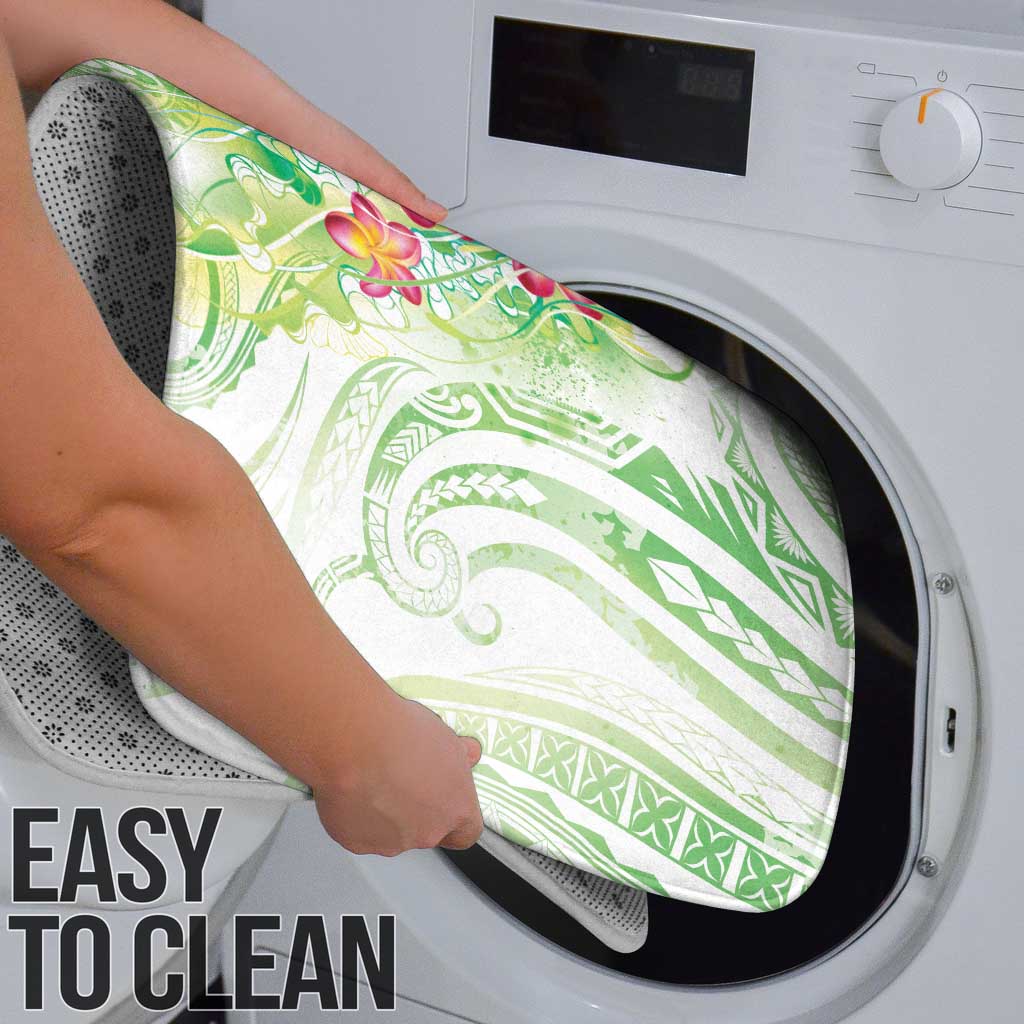 Summer Green Polynesian Jellyfish Bathroom Set Watercolor Glows - Polynesian Pride