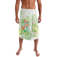 Summer Green Polynesian Jellyfish Lavalava Watercolor Glows - Polynesian Pride