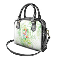 Summer Green Polynesian Jellyfish Shoulder Handbag Watercolor Glows - Polynesian Pride