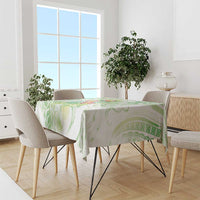 Summer Green Polynesian Jellyfish Tablecloth Watercolor Glows LT7 - Polynesian Pride