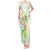 Summer Green Polynesian Jellyfish Tank Maxi Dress Watercolor Glows - Polynesian Pride