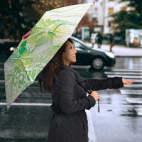 Summer Green Polynesian Jellyfish Umbrella Watercolor Glows LT7 - Polynesian Pride