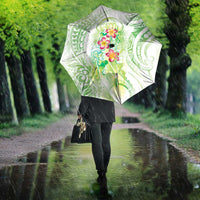 Summer Green Polynesian Jellyfish Umbrella Watercolor Glows LT7 - Polynesian Pride