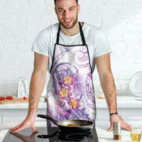 Lavender Polynesian Jellyfish Apron Watercolor Glows LT7 - Polynesian Pride