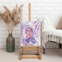 Lavender Polynesian Jellyfish Canvas Wall Art Watercolor Glows LT7 - Polynesian Pride