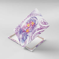 Lavender Polynesian Jellyfish Canvas Wall Art Watercolor Glows LT7 With Frame Lavender - Polynesian Pride