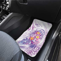 Lavender Polynesian Jellyfish Car Mats Watercolor Glows LT7 - Polynesian Pride