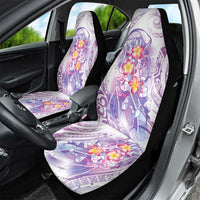 Lavender Polynesian Jellyfish Car Seat Cover Watercolor Glows - Polynesian Pride