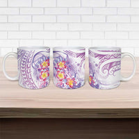 Lavender Polynesian Jellyfish Ceramic Mug Watercolor Glows LT7 - Polynesian Pride
