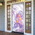 Lavender Polynesian Jellyfish Door Cover Watercolor Glows - Polynesian Pride