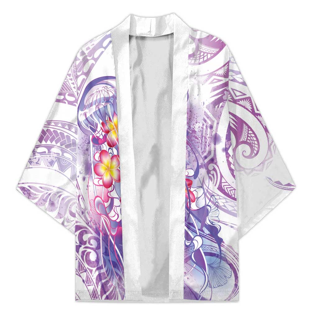 Lavender Polynesian Jellyfish Kimono Watercolor Glows LT7 Unisex Lavender - Polynesian Pride
