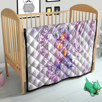 Lavender Polynesian Jellyfish Quilt Watercolor Glows - Polynesian Pride