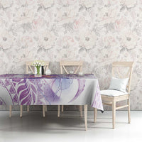Lavender Polynesian Jellyfish Tablecloth Watercolor Glows LT7 - Polynesian Pride