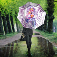 Lavender Polynesian Jellyfish Umbrella Watercolor Glows LT7 - Polynesian Pride