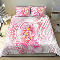 Rose Pink Polynesian Jellyfish Bedding Set Watercolor Glows - Polynesian Pride