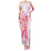 Rose Pink Polynesian Jellyfish Family Matching Tank Maxi Dress and Hawaiian Shirt Watercolor Glows - Polynesian Pride