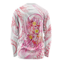 Rose Pink Polynesian Jellyfish Long Sleeve Shirt Watercolor Glows LT7 - Polynesian Pride