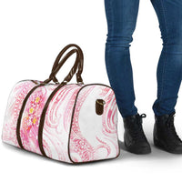 Rose Pink Polynesian Jellyfish Travel Bag Watercolor Glows - Polynesian Pride