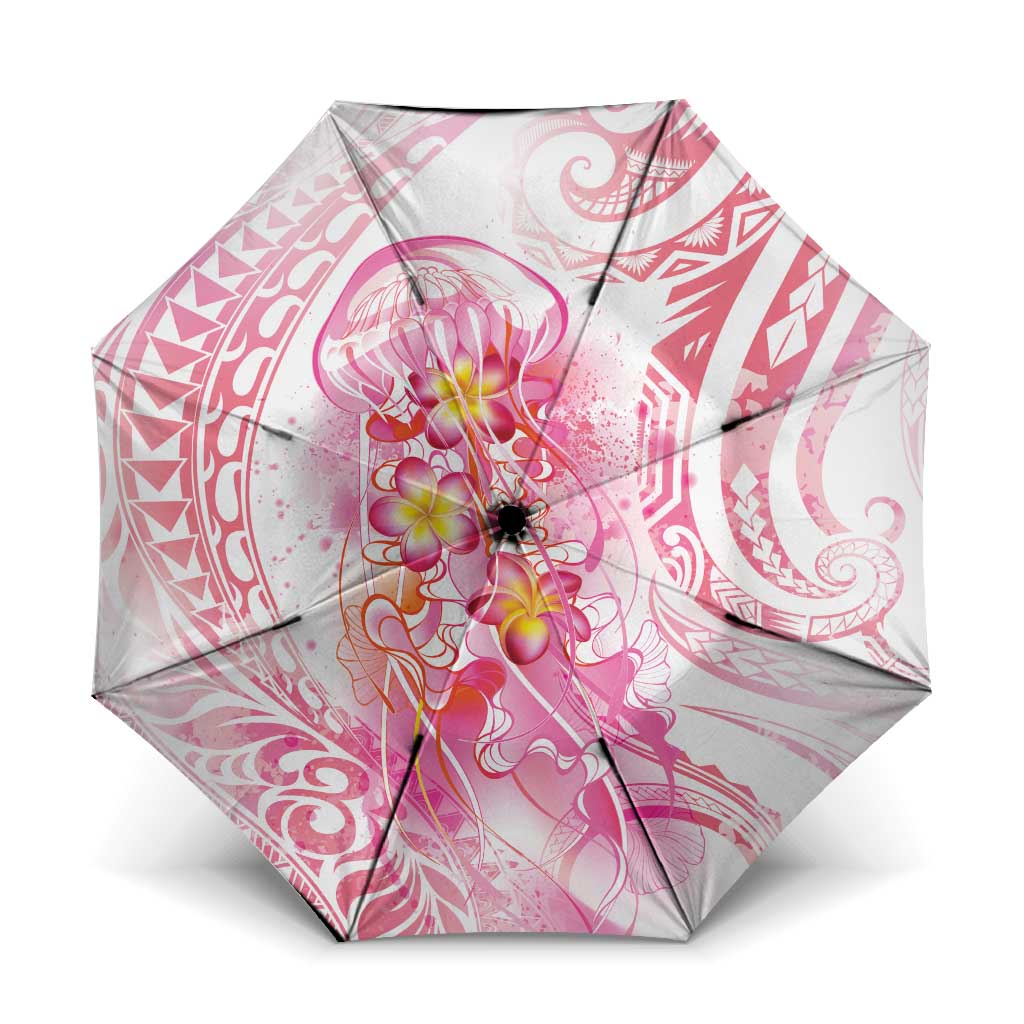 Rose Pink Polynesian Jellyfish Umbrella Watercolor Glows LT7 One Size Folded 11.42 inch Opened Diameter 37.4 inch Rose Pink - Polynesian Pride