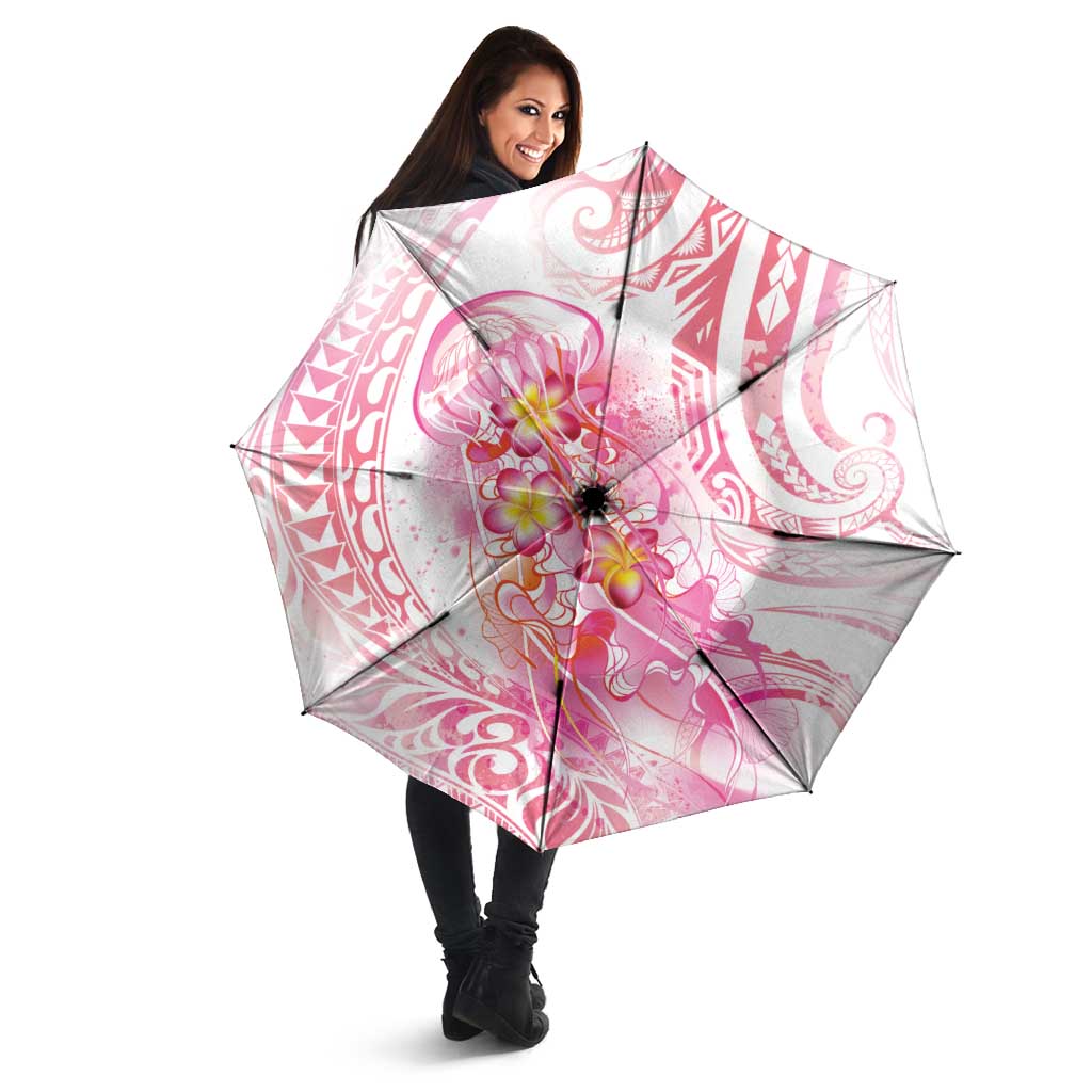 Rose Pink Polynesian Jellyfish Umbrella Watercolor Glows LT7 - Polynesian Pride