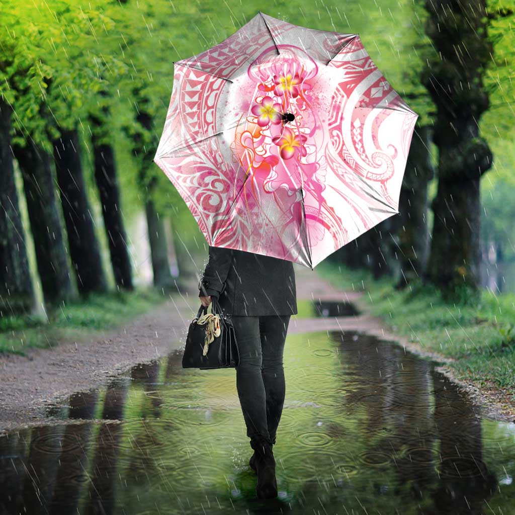 Rose Pink Polynesian Jellyfish Umbrella Watercolor Glows LT7 - Polynesian Pride