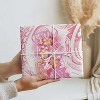 Rose Pink Polynesian Jellyfish Wrapping Paper Watercolor Glows